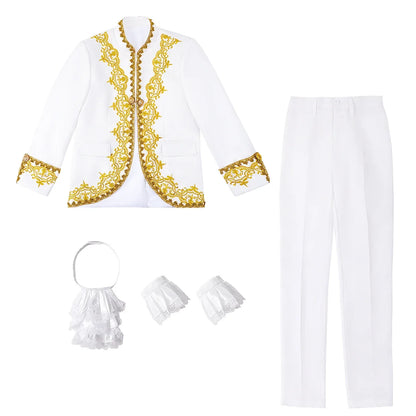 Boys Suit kids Prince Costume Halloween Carnival Outfit Teenager Wedding Photography Graduation Prom Birthday Party Gift Tuxedo