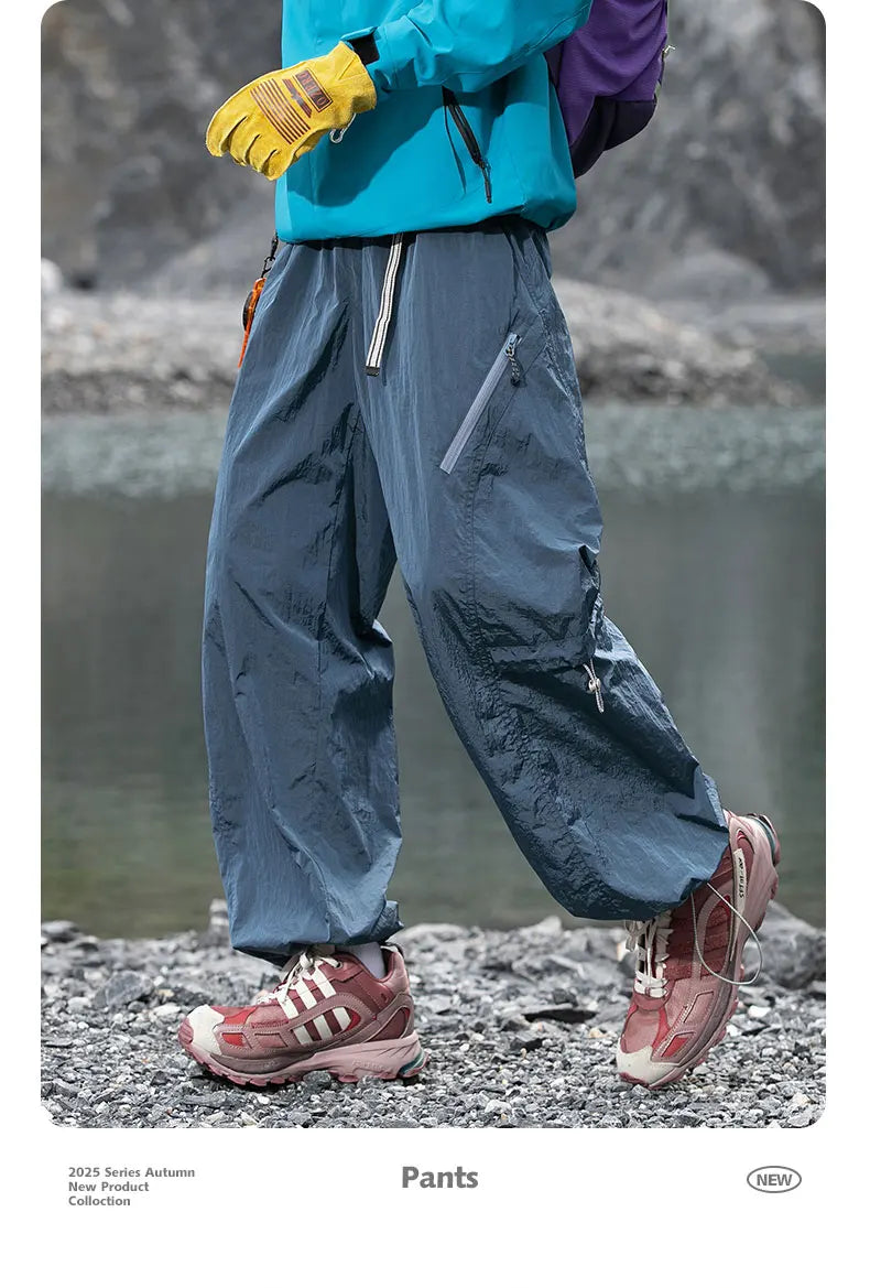 Autumn Hiking Pants Men Outdoor Waterproof Camping Paratrooper Pants Spring Wear-Resistant Mountaineering Fishing Cargo Trousers