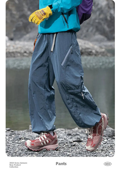 Autumn Hiking Pants Men Outdoor Waterproof Camping Paratrooper Pants Spring Wear-Resistant Mountaineering Fishing Cargo Trousers