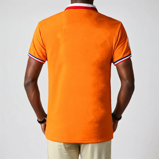 Men's polo shirt Netherlands easter monday king's birthday all saints'day christmas day cotton embroidery stitching color hollan