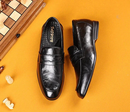 Brown Flat Leather Loafers Shoes for Men Fashion 2025 Classic Original Size Man Casual Shoe 45 Comfortable Shipping Free New In