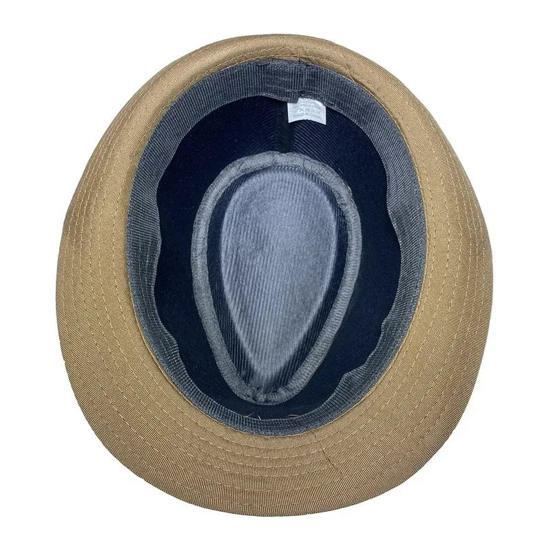Summer Solid Bright Color Sun Hat British Jazz Hat Top Hat Men's Top Hat Winter Middle-aged and Elderly Jazz Warm Hat Fedora Hat