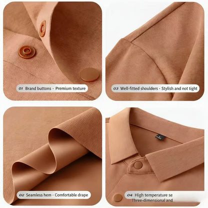 2026 Men's Summer Casual Polo Shirt Business Polo