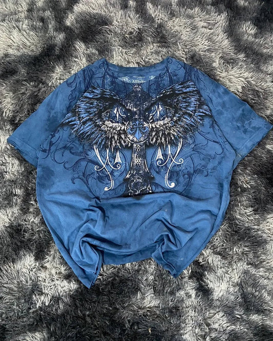 Summer New Fashion Oversized Printed T-shirt Men Y2K Harajuku Vintage Hip Hop Oversized Short-sleeved Gothic Shirt Men And Women