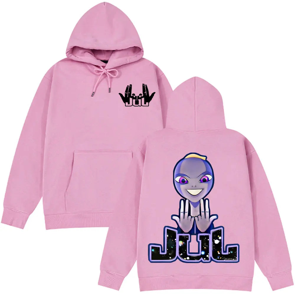 Jul French Rapper Album Merch Hoodie Men woman Loose Clothing Hip-hop Sweatshirt Long sleeves Unisex Fashion Design Pullover