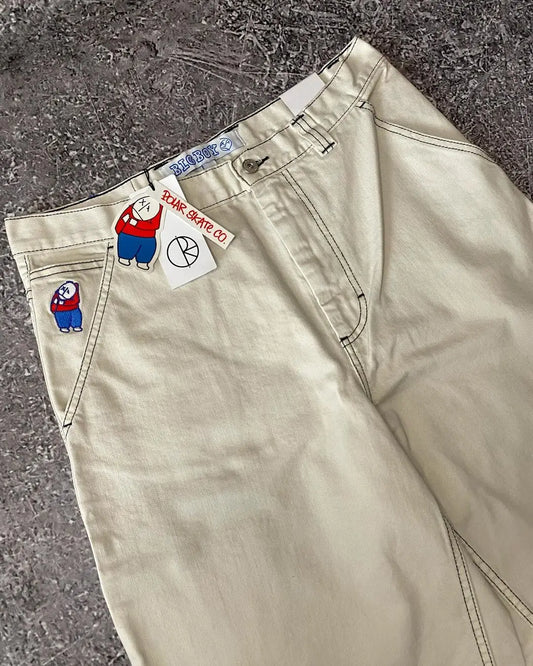 Big Boy Casual Denim Shorts Y2k Retro Baggy Hip Hop Cartoon American Harajuku Embroidered Men Shorts  Fashion Street Wear Jorts