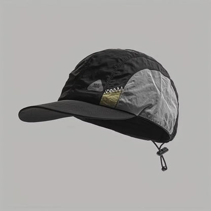 Color Matching Baseball Cap Summer Thin Breathable Quick-drying Hat Flat-brimmed Casual Sun Protection Caps Men and Women