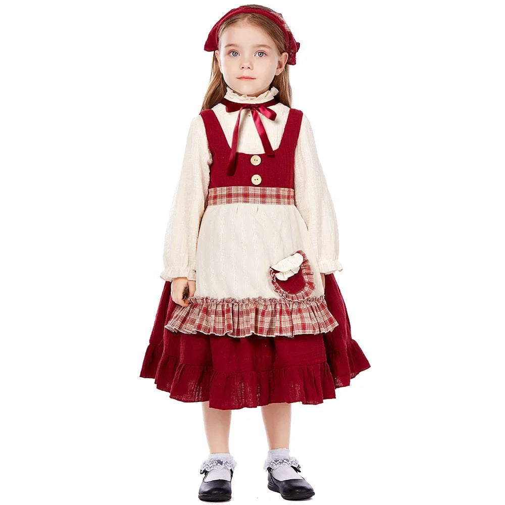 Children Selling Matches Little Girls Cosplay Costumes Stage Plays Rural Farms Maids Commoners Poor People's Halloween clothes