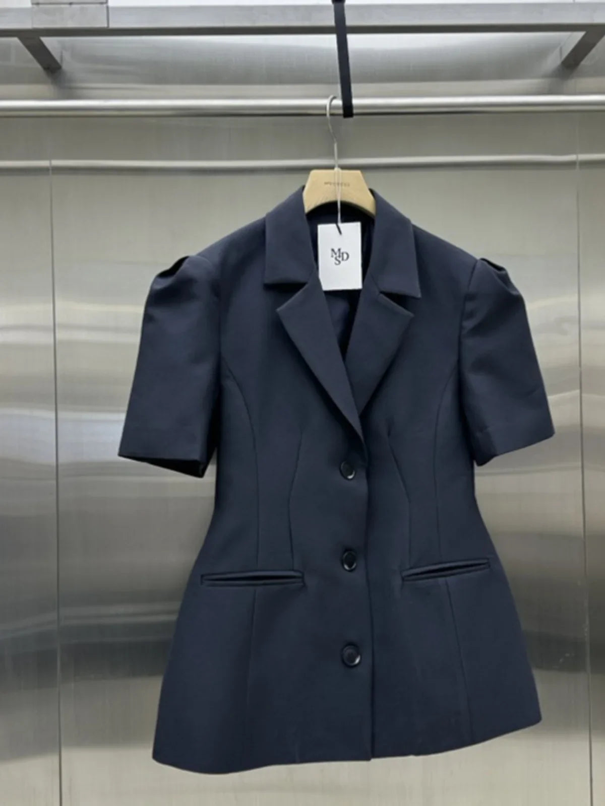 2024 Summer New Korean Short Sleeve Overcoat Women's Fashion Style Blazer Coat