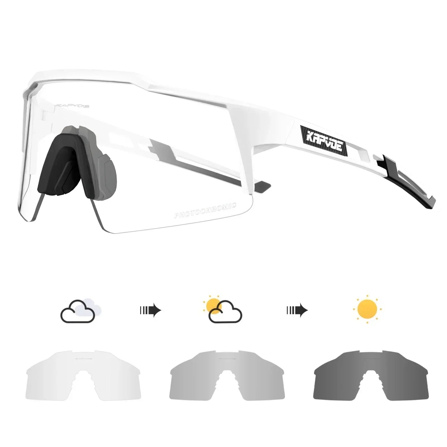 Red Photochromic Cycling Sunglasses for Men Blue Photochromic Cycling Glasses Mountain New Bicycle Goggles Eyewear Sports