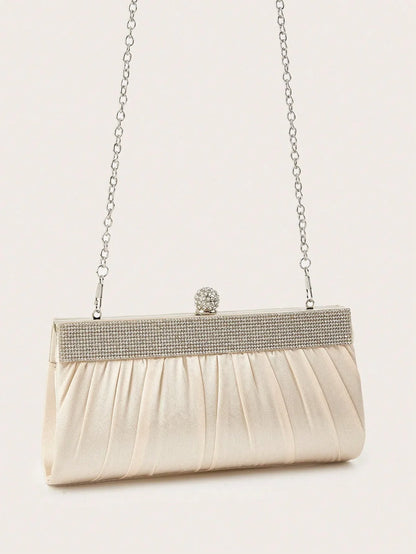 Fashionable, elegant, sparkling rhinestone women's clutch, evening bag, party bag, exquisite and charming ball banquet bag.