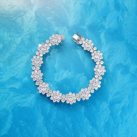 Bracelet en moissanite S925, cadeau de mode pour fête, fiançailles, mariage, anniversaire, certificat d'anniversaire de mariage, cadeau de fête des mères