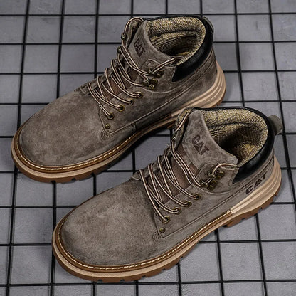 Hot Selling Winter Men Snow Boots High-quality Classic High Top Outdoor Hiking Shoes Anti Slip Thick Soled Practical Work Shoes