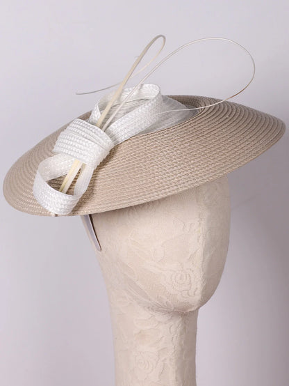 Fascinators Black White Weddings Pillbox Hat For Women Church Hat Sraw Fedora Black Wide Ladies Dress Kentucky Derby Hats
