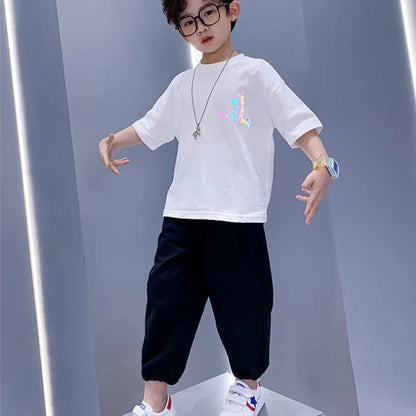 Printing Boys Wear Kid Costume Home Clothing Men's Children's Sets 8 To 10 Year Old Boy Clothes Kids Casual Summer Suit Baby Set