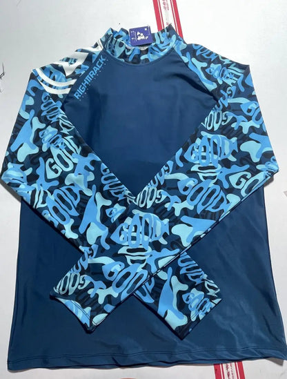 New Summer Men's Rashguard Snorkeling Long Sleeve Surfing Shirts Sunscreen Surf Sweatshirt UV Protection RightTrack Swimwear