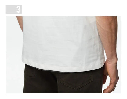 Men's Short Sleeves Pure Cotton Round Neck Letter Design Men's Short Sleeves New Fashion Commuter Versatile Men's Classic Top