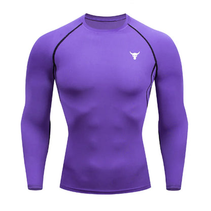 Men and women quick drying sportswear T-shirts long sleeved tight fitting clothes comfortable and breathable running clothes