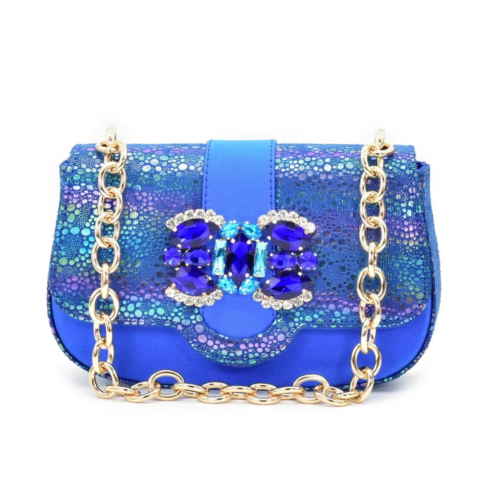Latest Bride Shoes Designer Shoes and Bag Elegant Handbags and Medium Heel Shoes Beautiful Handmade Flowers for Wedding Party