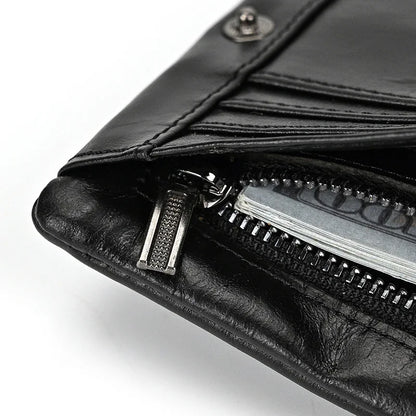 Men Card Holder Geestock Men's Wallet Rfid Credit Card ID Short Wallet Fashion Multi Card Retro Cowhide Coin Purse Casual wallet