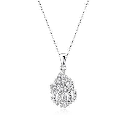 18k Plated All Real Moissanite Necklace for Women Wedding Classic Lab Diamond Pendant Sterling Silver 925 Chain Wholesale