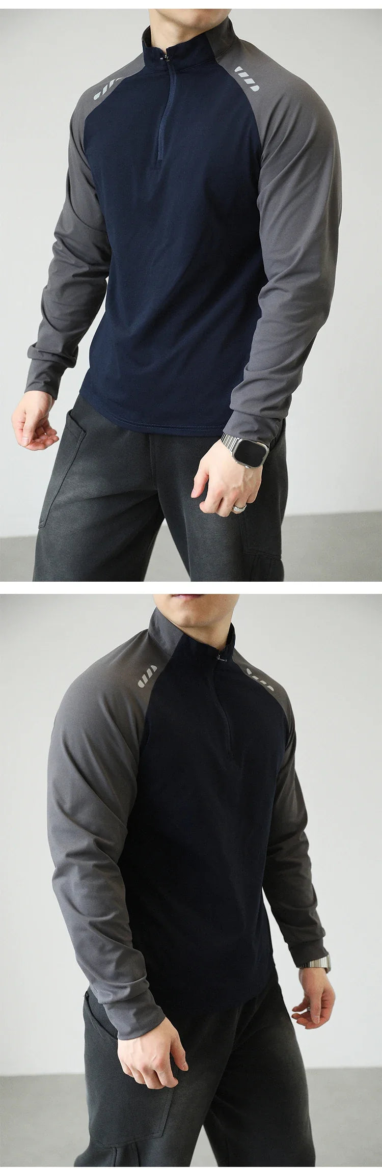 Men's Quick-drying Fitness Sportswear  Quick - Dry Outdoor Cycling & Fitness Long - Sleeve T - Shirt