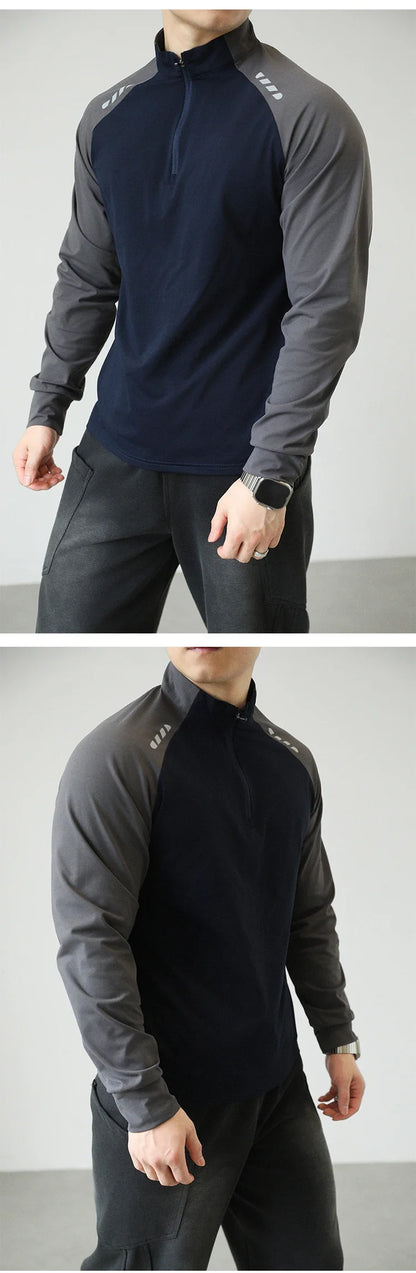 Men's Quick-drying Fitness Sportswear  Quick - Dry Outdoor Cycling & Fitness Long - Sleeve T - Shirt