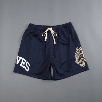 Mens Summer Streetwear Sports Casual Motorcycle Shorts Gym Fitness Mesh Quick Dry Running Beach Basketball Jogger Short Pants