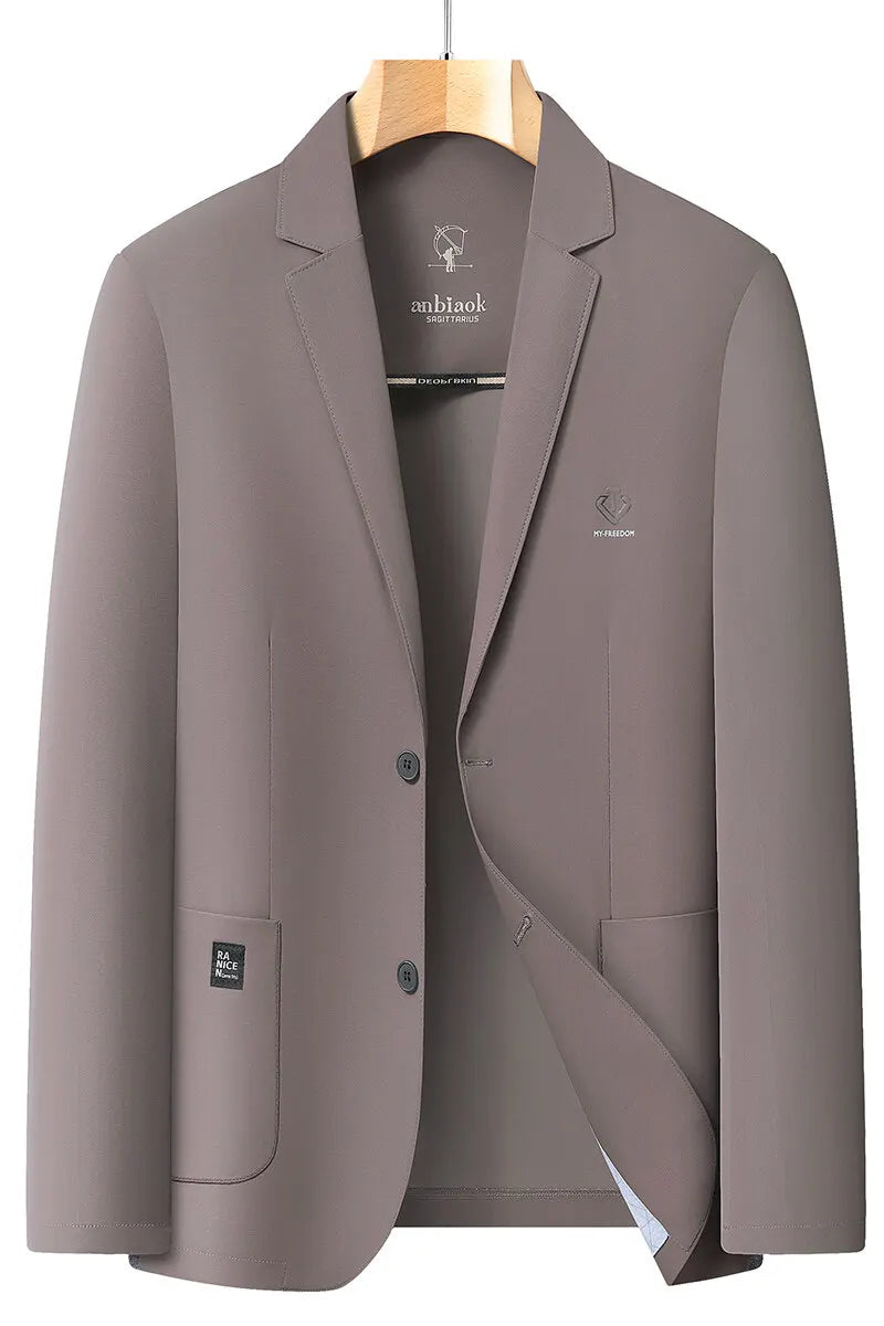 Blazer Summer Men's Casual Fashion Korean-style Business Solid Color Breathable, Lightweight and Sun-protective Clothing Blazer