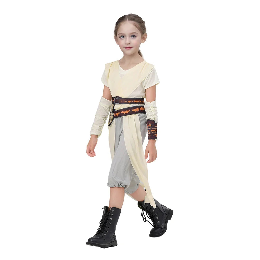 Girls Galaxys Edge Skywalker Warrior Suit Full Set Outfit Halloween Cosplay Costume