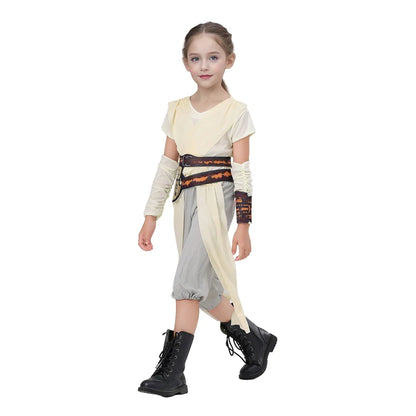 Girls Galaxys Edge Skywalker Warrior Suit Full Set Outfit Halloween Cosplay Costume