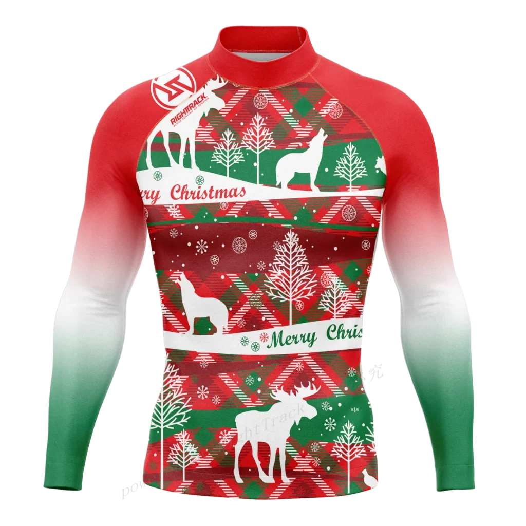 Hot Men's Rashguard Snorkeling Long Sleeve Surfing Shirts Diving Sunscreen Surf Sweatshirt UV Protection RightTrack Swimwear