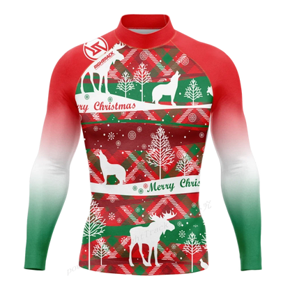 Hot Men's Rashguard Snorkeling Long Sleeve Surfing Shirts Diving Sunscreen Surf Sweatshirt UV Protection RightTrack Swimwear
