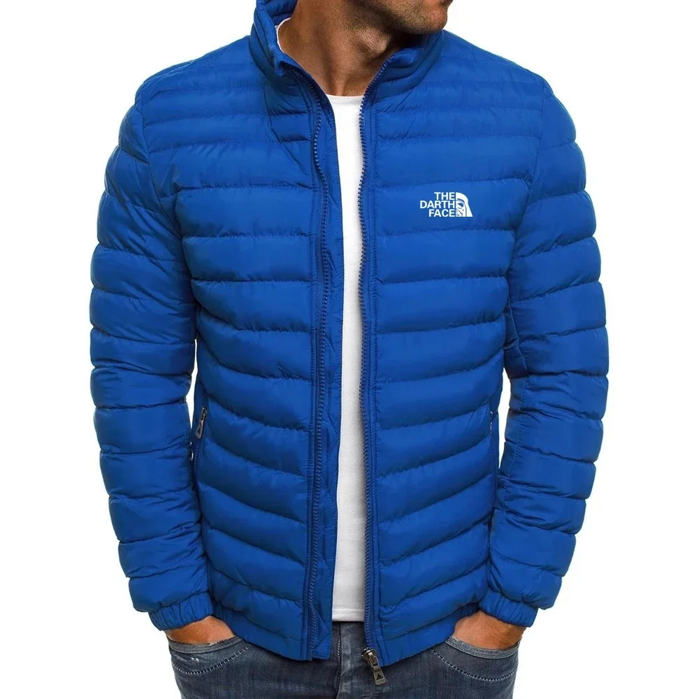 2024 Autumn/Winter Men's Stand up Collar Zipper Warm Shopping Fashion Leisure Brand Business Slimming Fishing Hot Selling Coat