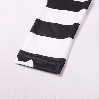 Girls Rainbow Striped Halloween Costume Cat Cosplay 2Pcs Sets For Children Summer Clothing Birthday Gifts Suit