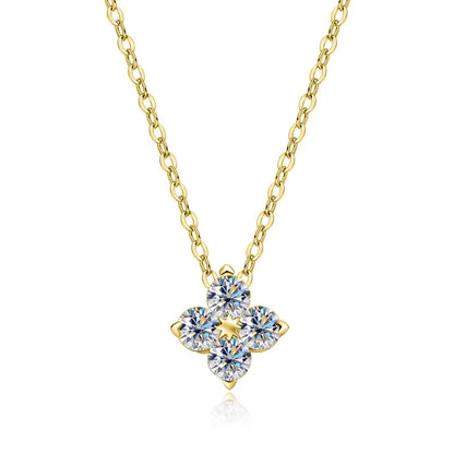 D VVS1 Moissanite Pandent Necklace GRA Certified 0.4ct Lab Diamond s925 Sterling Silver Dainty Necklaces for Women