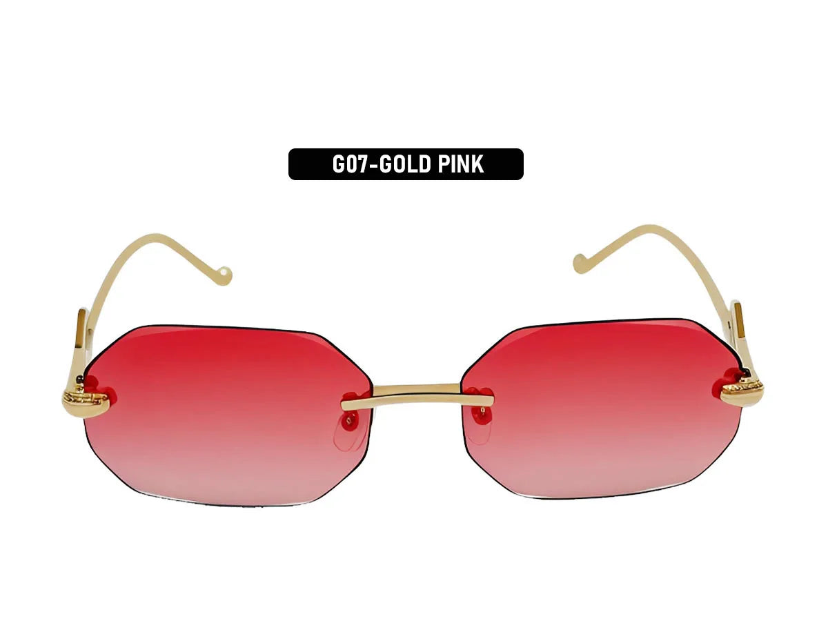 Fashion Rimless Sunglasses Women 2026 Oval Glasses Luxury UV400 Protection Dropshipping Lentes De Sol Mujer Lunette Soleil Femme