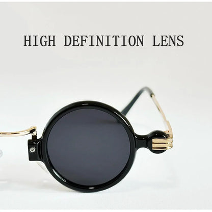 Small Round Punk Sunglass Men Vintage Vacation Steampunk Sunglasses Women Trendy Retro Fashion Glasses Gafas De Sol Hombre Vasos