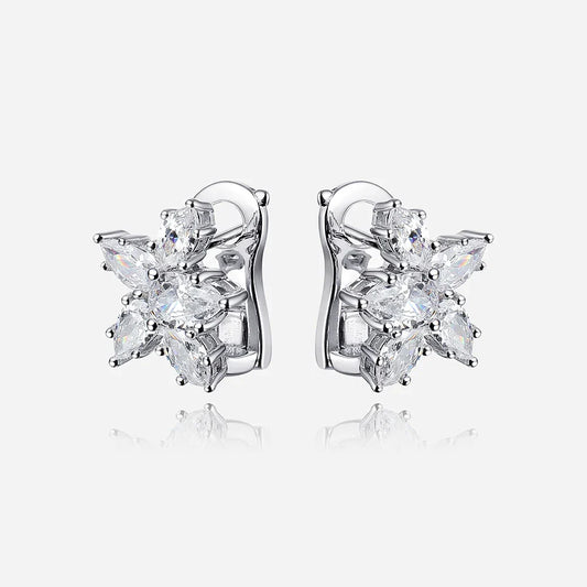 100% 925 Sterling Silver Sparkling High Carbon Diamond Earrings For Women Wedding Engagement Party Fine Jewelry Wholesale