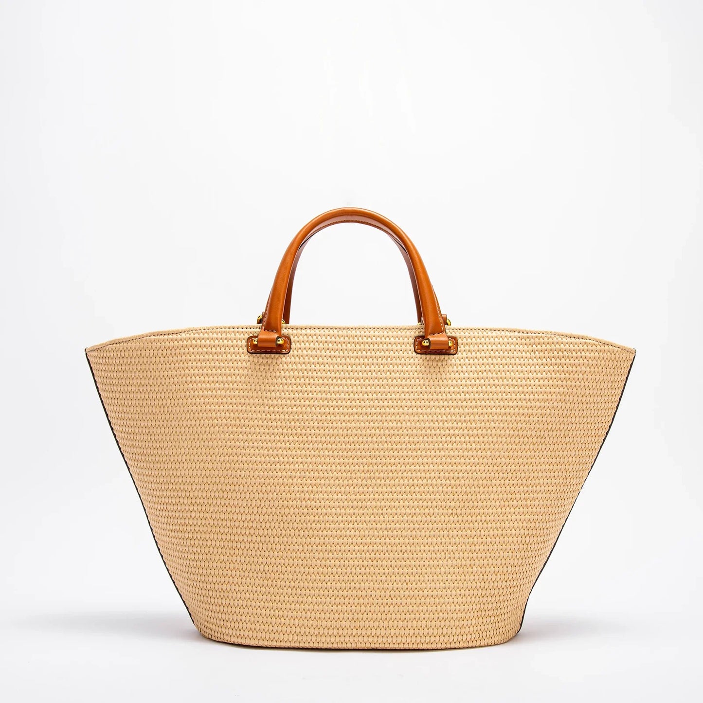 Women's Handbag 2026 Summer New Apricot Large Capacity Tote Bag Shoulder Strap Dual-Purpose Travel Vacation Beach Bag
