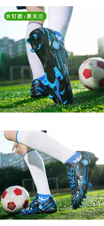 Men's football shoes with stud pattern for men, women, children, boys, teenagers, sports sneakers, outdoor training shoes