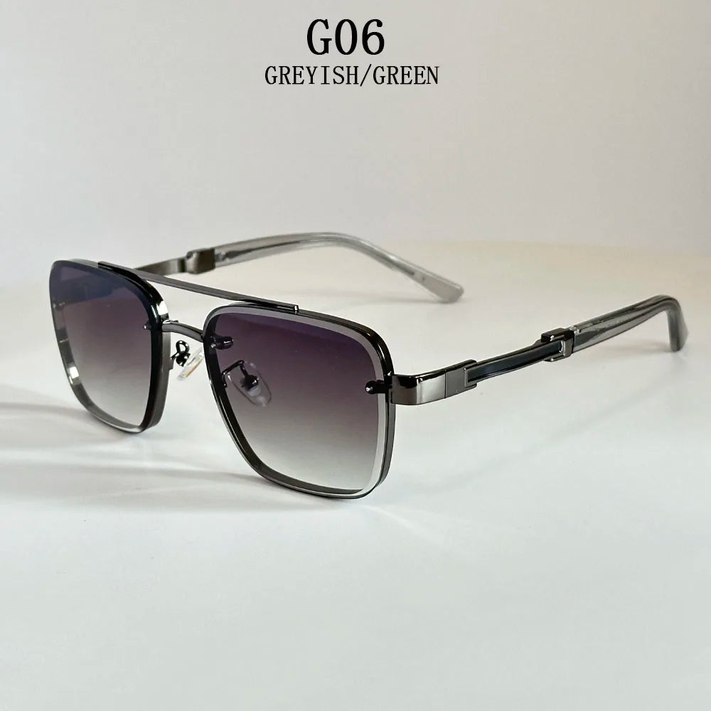 2025 New Square Sunglass Men Luxury Vacation Sunglasses Women Vintage Fashion Glasses Retro Shades Gafas De Sol Hombre Zonnebril