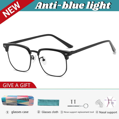 New Models of Versatile Anti-blue Light Glasses Fashion Eyeglasses Frame Simple Retro Can Be Customized Prescription