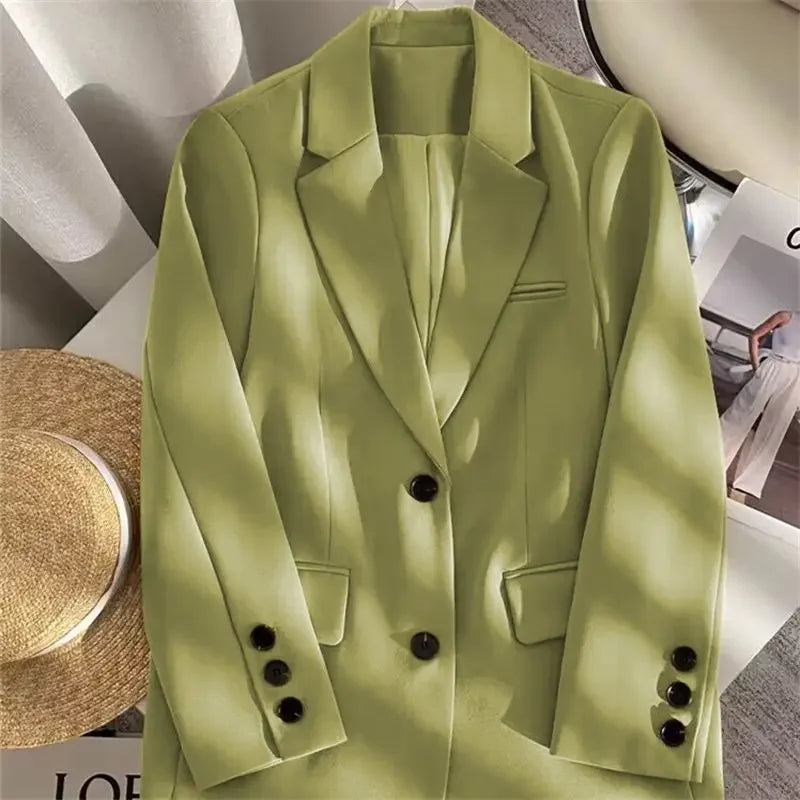 New Spring Suit 2025 Suit Jacket for Women with Small Temperament and High-end Feel Loose Casual Chic Elegant Fashion Coat Top