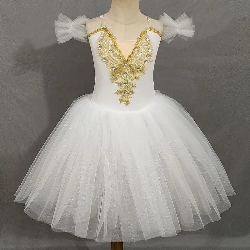 Fashion Children's Day Ballet Dress Kids Tutu Puffy Dance Wear Princess Dresses Girls Summer Performance Clothes Girl Vestidos