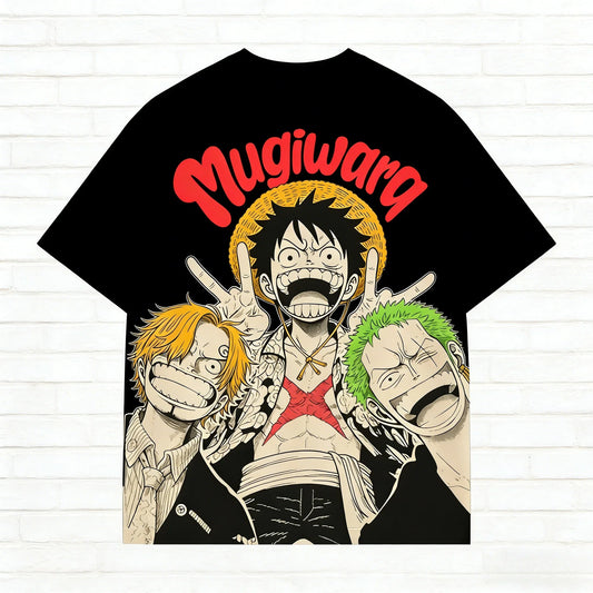2026 One Piece Men's T-shirt Monkey D. Luffy Roronoa Zoro Sanji Anime Tee Summer and Spring Boy's Short Sleeves Parent-child Y2k