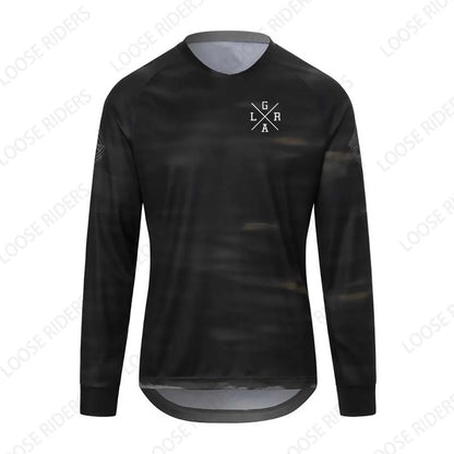 Men's Motorcycle Lrga Jersey MTB BMX Mountain Bike T-Shirt Long Sleeve Downhill Loose Rider Jersey MX Endurance Race Clothing