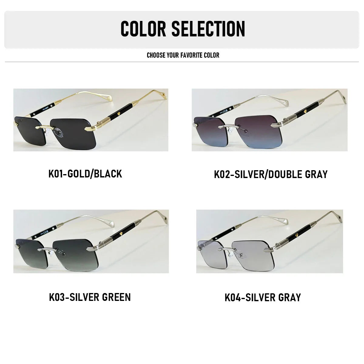 Square Sunglass Men Luxury Rimless Sunglasses Women Vintage Vacation Fashion Glasses Lunette Soleil Femme Gafas De Sol Hombre