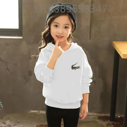American Crocodile Hoodie Kids 3-12 Years Boys Girls Casual Tops+Pants Sets Children Long Sleeves Autumn New Fashion Clothes