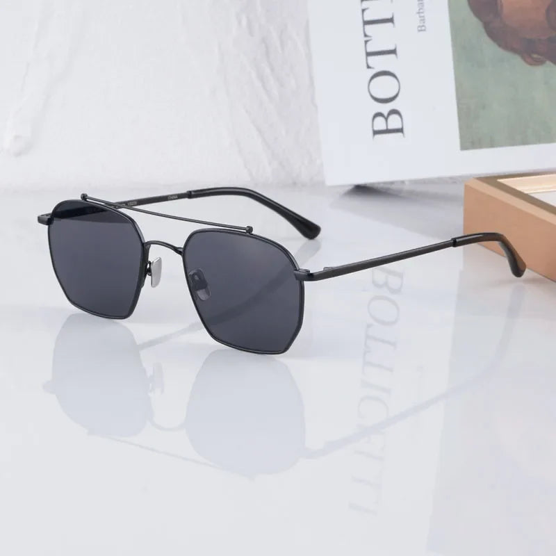 Designer Women's Sunglasses Bowie Big Square Alloy Fashion Street High Quality Luxury Design Classical Ultralight UV400 Glasses